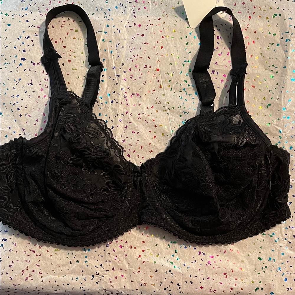Bali Black Lace Underwire Bra